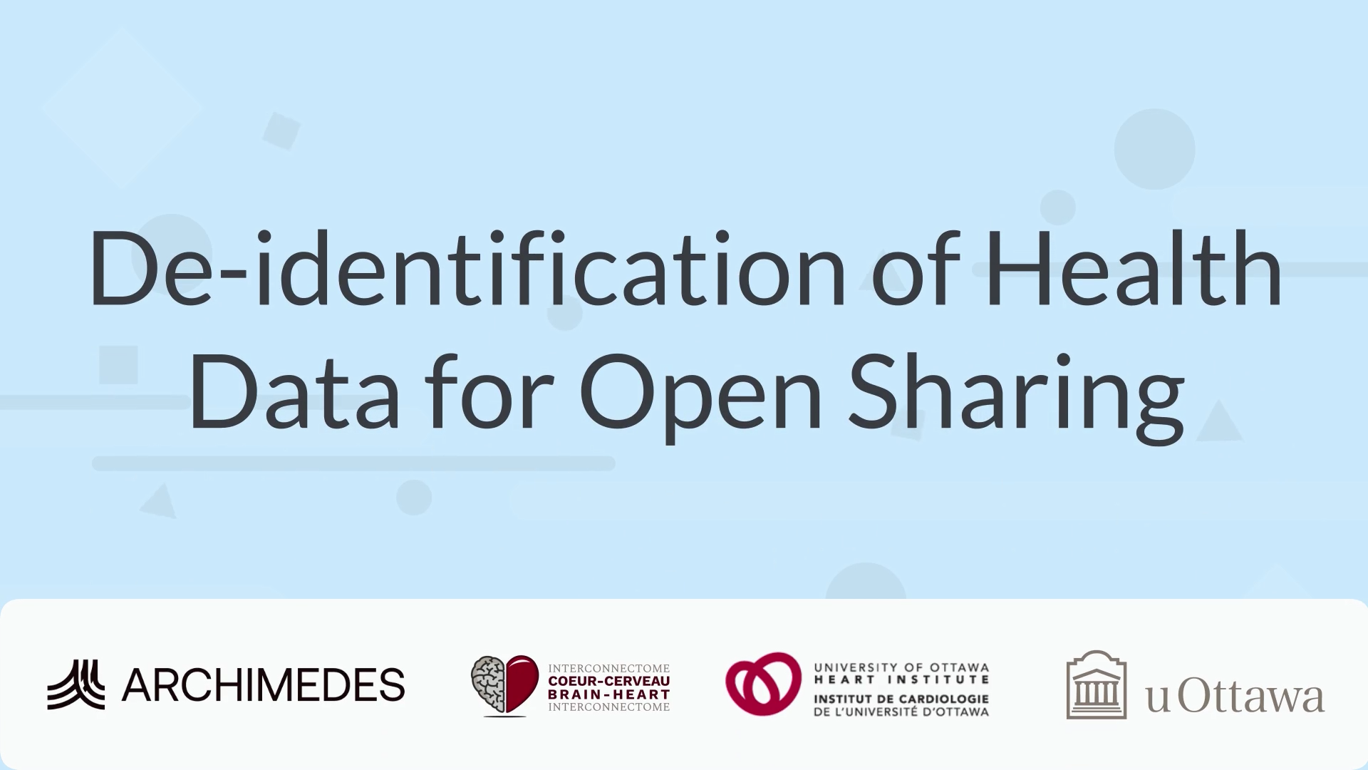 Intro to De-Identification